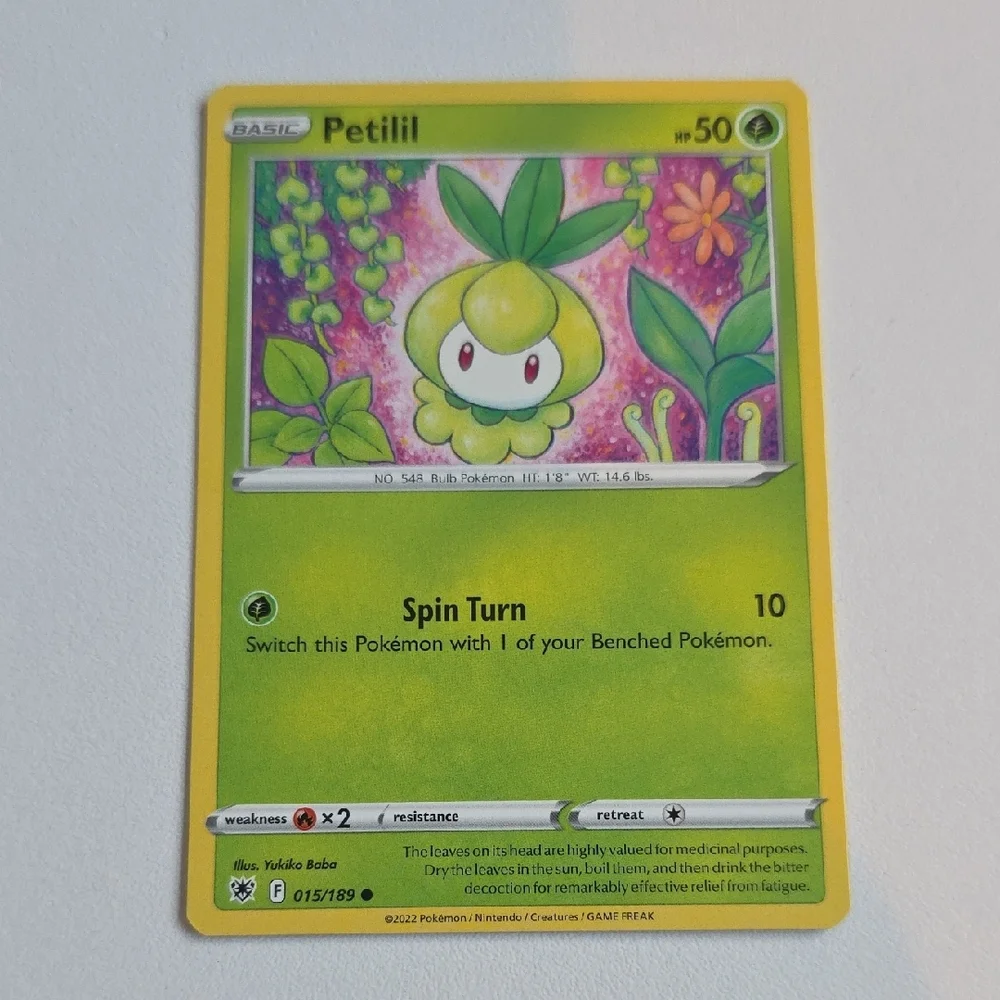 Pokemon Petilil And Lilligant Card